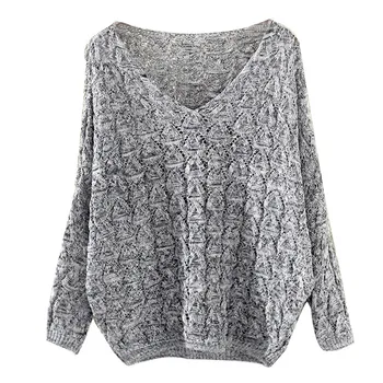 #4 DROPSHIP 2018 NEW HOT Fashion Women's Hollow Out Bat Long Sleeve Loose V Collar Sweater Freeship
#4 DROPSHIP 2018 NEW HOT Fashion Women's Hollow Out Bat Long Sleeve Loose V Collar Sweater Freeship