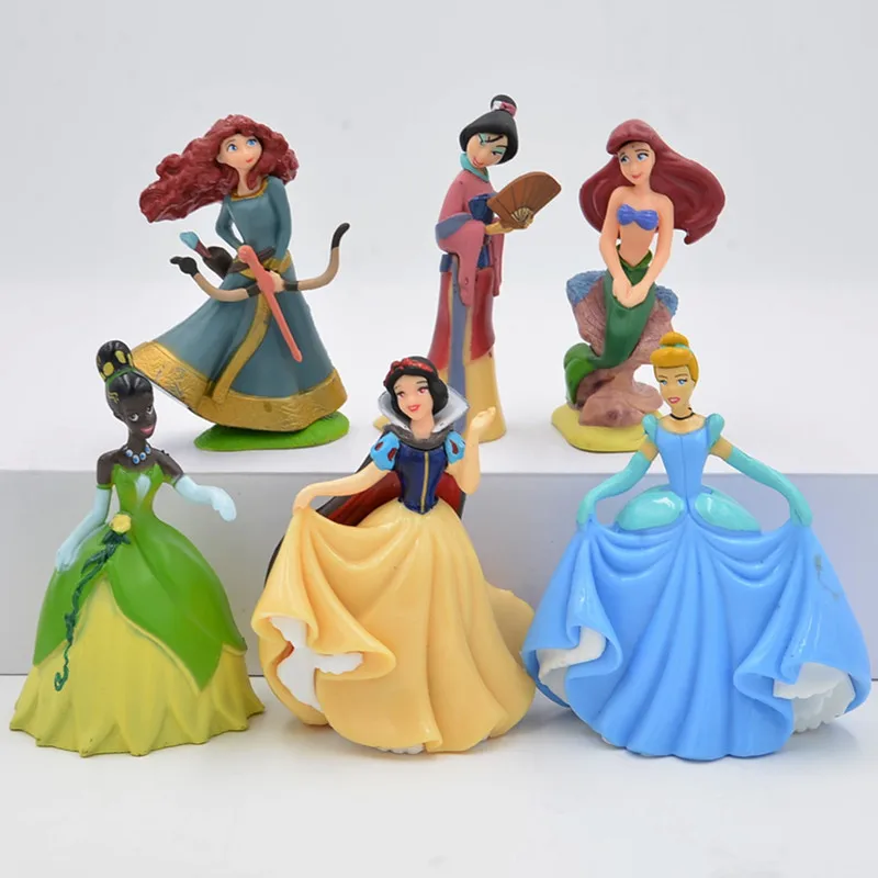 Disney Toys 6 Pcs/Set Cute Cartoon Princess Mermaid Cinderella Snow White PVC Action Figures Dolls Models Gifts For Childrens
Disney Toys 6 Pcs/Set Cute Cartoon Princess Mermaid Cinderella Snow White PVC Action Figures Dolls Models Gifts For Childrens