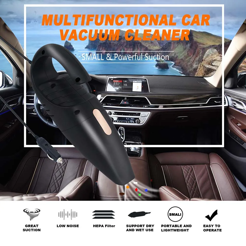 Car Vacuum Cleaner High Power DC 12V Potable Handheld Wet/Dry Vacuum Cleaner for Truck Vehicle NR-shipping
Car Vacuum Cleaner High Power DC 12V Potable Handheld Wet/Dry Vacuum Cleaner for Truck Vehicle NR-shipping