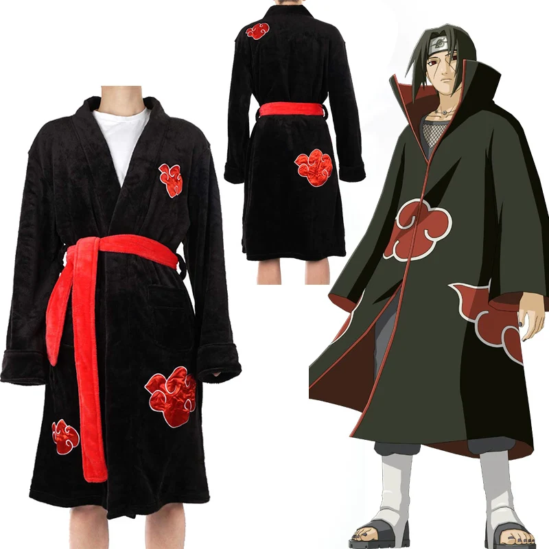 2019 Anime NARUTO Akatsuki Uchiha Itachi Cosplay Costume Night Dress Robe Ninja Coat Set Ring Headband Halloween Sleepwear Gifts
2019 Anime NARUTO Akatsuki Uchiha Itachi Cosplay Costume Night Dress Robe Ninja Coat Set Ring Headband Halloween Sleepwear Gifts