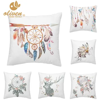 Girls Dreamcatcher Cushion Cover Colorful Feather Print Throw Pillow Case Dream Catcher Pillow Cover Living Room Sofa Seat
Girls Dreamcatcher Cushion Cover Colorful Feather Print Throw Pillow Case Dream Catcher Pillow Cover Living Room Sofa Seat