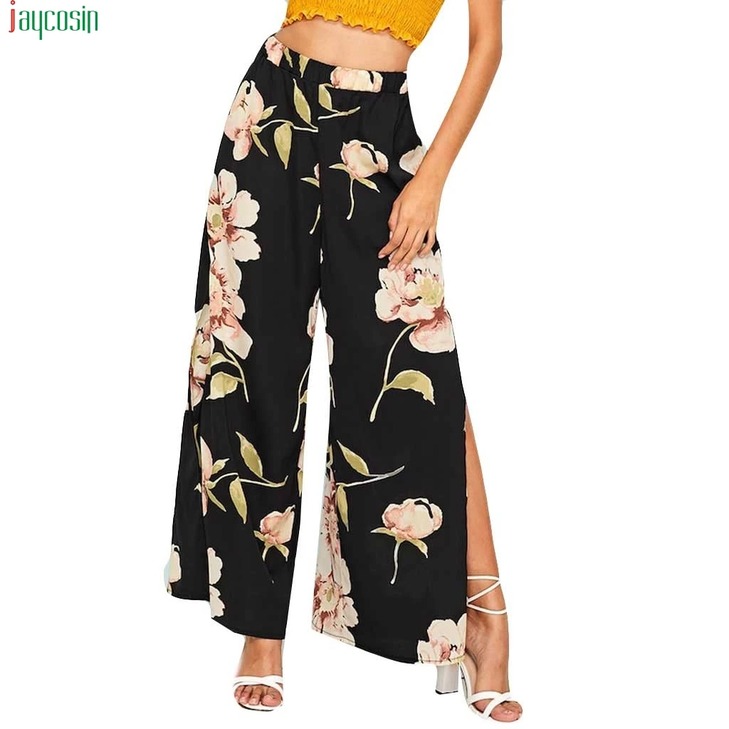 JAYCOSIN Womens Pants High Elastic Waist Split Comfy Stretch Print Elasticity Palazzo Wide Leg Lounge Pants for women Trousers
JAYCOSIN Womens Pants High Elastic Waist Split Comfy Stretch Print Elasticity Palazzo Wide Leg Lounge Pants for women Trousers