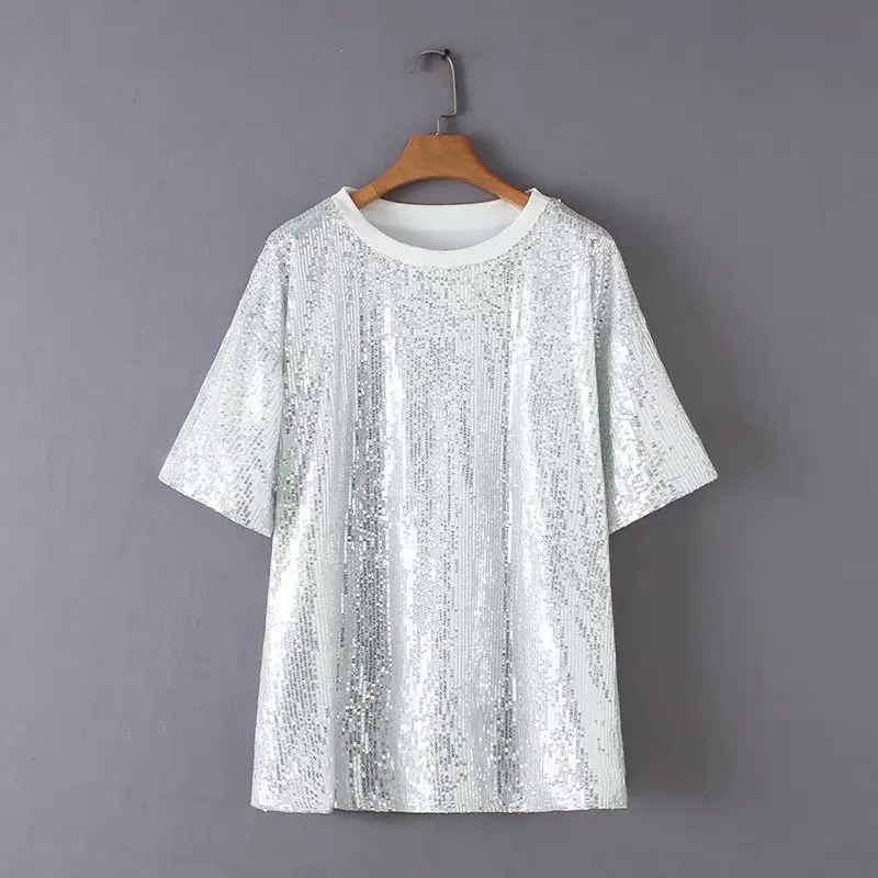 New arrival YD50-8772 European and American fashion sequined round collar jacket
New arrival YD50-8772 European and American fashion sequined round collar jacket
