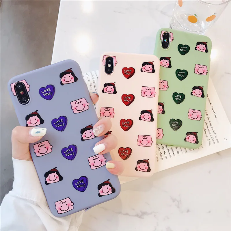 Cute Cartoon Patterned Case for Iphone Xs/Xs Max 7 8 Plus Soft Matte Silicon Candy Color Cover for Iphone Xr X 6 6S Plus Case
Cute Cartoon Patterned Case for Iphone Xs/Xs Max 7 8 Plus Soft Matte Silicon Candy Color Cover for Iphone Xr X 6 6S Plus Case
