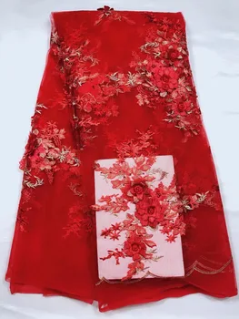 Fashion African Lace Fabric High Quality RED Lace Nigerian Lace Fabric 2018 High Quality Lace With Beaded 5yards (YJ1812
Fashion African Lace Fabric High Quality RED Lace Nigerian Lace Fabric 2018 High Quality Lace With Beaded 5yards (YJ1812