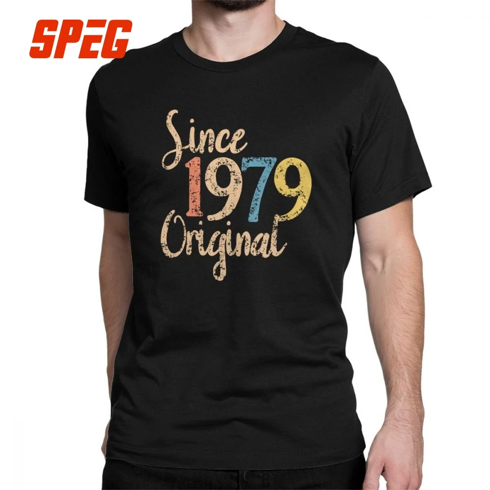 1979 Vintage Retro T-Shirt Men 40 Year Old Birthday Gifts Short Sleeves Funny Tees Crew Neck 100% Cotton Clothes Humor T Shirt
1979 Vintage Retro T-Shirt Men 40 Year Old Birthday Gifts Short Sleeves Funny Tees Crew Neck 100% Cotton Clothes Humor T Shirt