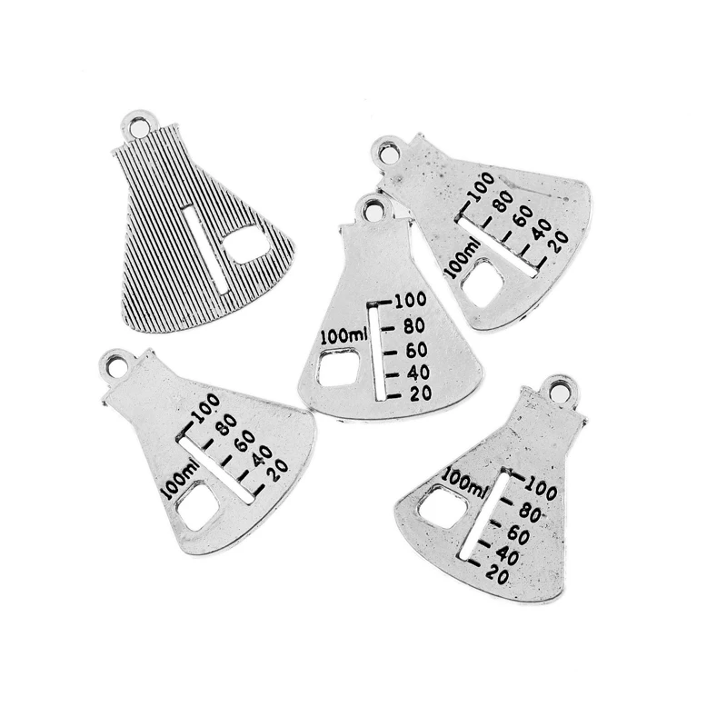 10pcs SCIENCE BEAKER LABORATORY Tibetan silver Charms Pendant Fits Bracelet DIY Alloy Beads Jewelry Findings Necklace 20*25mm
10pcs SCIENCE BEAKER LABORATORY Tibetan silver Charms Pendant Fits Bracelet DIY Alloy Beads Jewelry Findings Necklace 20*25mm