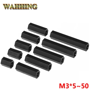 30pcs/lot M3*5~50 M3 Nylon Black Hex Nylon Standoff Spacer Column Flat Head Double Pass Nylon Plastic Spacing Screws HY1584
30pcs/lot M3*5~50 M3 Nylon Black Hex Nylon Standoff Spacer Column Flat Head Double Pass Nylon Plastic Spacing Screws HY1584