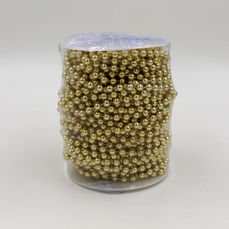 A Roll/25Meters Length Gold Bead DIA 6MM Artificial Pearls Bead Garland Spool Rope Wedding Party Prom Home Hanging Decoration
A Roll/25Meters Length Gold Bead DIA 6MM Artificial Pearls Bead Garland Spool Rope Wedding Party Prom Home Hanging Decoration