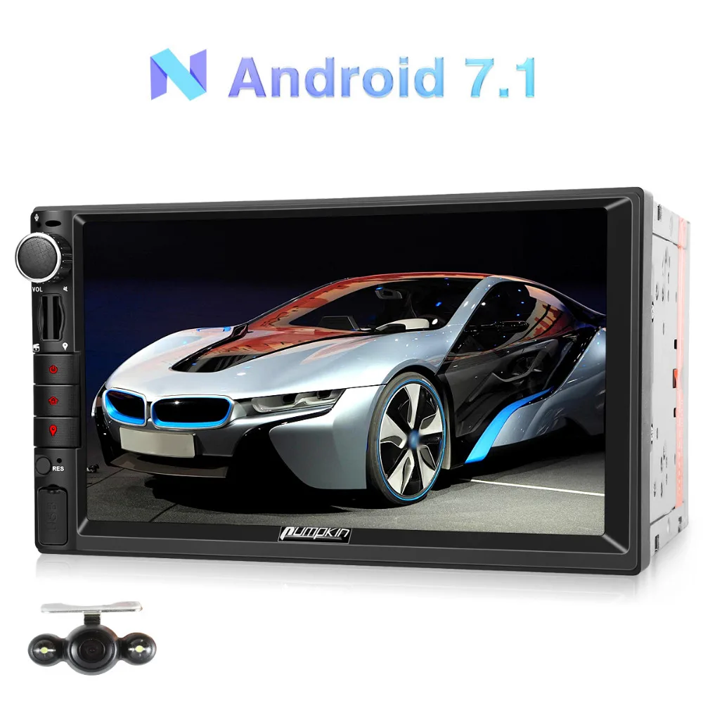 Pumpkin 2 Din 7'' Android 7.1 Universal Car Radio No DVD Player GPS Navigation Quad-Core Car Stereo Bluetooth 4G Wifi Headunit 
Pumpkin 2 Din 7'' Android 7.1 Universal Car Radio No DVD Player GPS Navigation Quad-Core Car Stereo Bluetooth 4G Wifi Headunit
