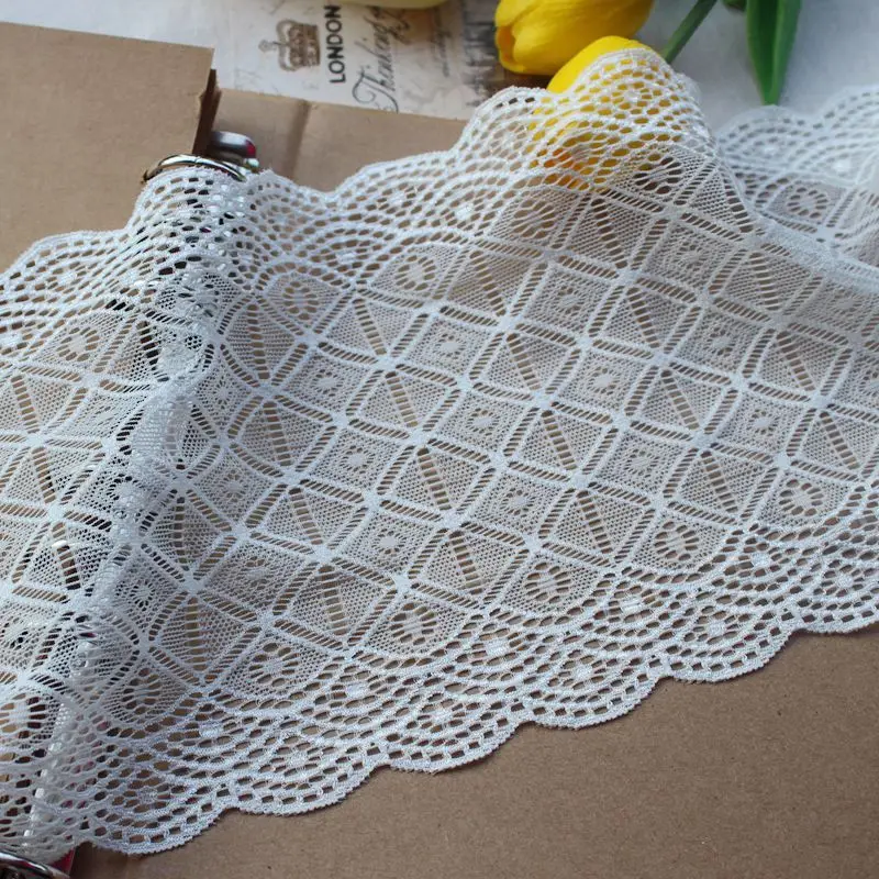 3Yard DIY Handmade Hair Decoration Wide Elastic White Lace Ribbon Stretch Lace Trimmings Wedding Dress Skirt Lace
3Yard DIY Handmade Hair Decoration Wide Elastic White Lace Ribbon Stretch Lace Trimmings Wedding Dress Skirt Lace