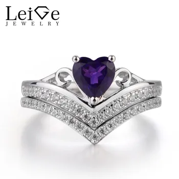 LeiGe Jewelry Natural Amethyst Rings Unique Proposal Rings February Birthstone Heart Cut Anniversary Ring 925 Sterling Silver
LeiGe Jewelry Natural Amethyst Rings Unique Proposal Rings February Birthstone Heart Cut Anniversary Ring 925 Sterling Silver