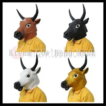 Hot Sale 2016 Full Face Overhead Cosplay Masquerade Fancy Cow Mask Dress Up Latex Carnival party Cow mask theater prop Bull Mask
Hot Sale 2016 Full Face Overhead Cosplay Masquerade Fancy Cow Mask Dress Up Latex Carnival party Cow mask theater prop Bull Mask
