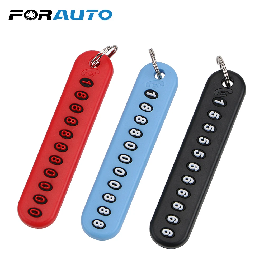 FORAUTO Anti-lost Car Keychain Auto Vehicle Phone Number Card Keyring Phone Number Plate Key Ring Interior Accessories
FORAUTO Anti-lost Car Keychain Auto Vehicle Phone Number Card Keyring Phone Number Plate Key Ring Interior Accessories