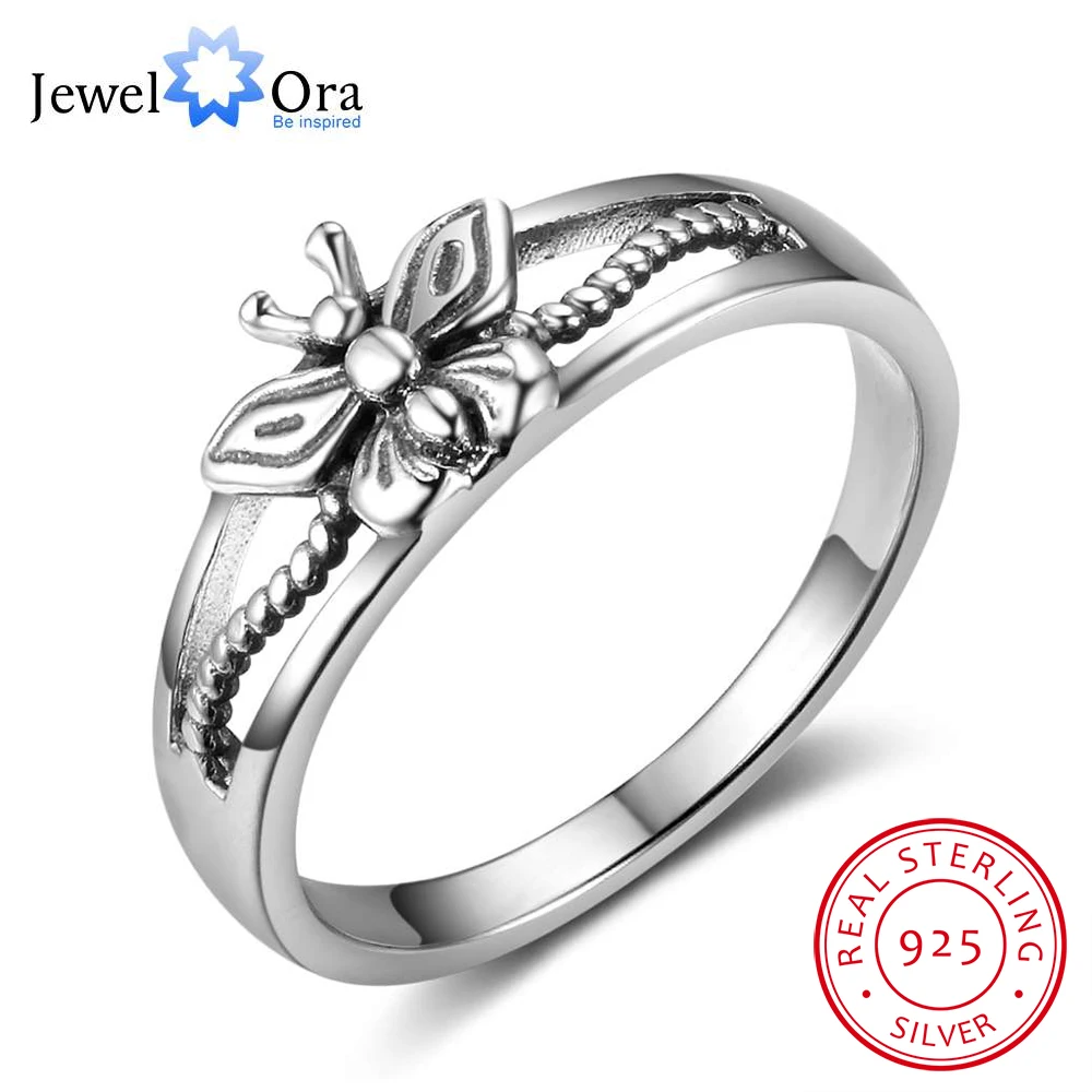 Solid 925 Sterling Silver Female Rings With 7mm Butterfly Shape Engagement Rings Jewelry Rings Gift to Girls(JewelOra RI102792)
Solid 925 Sterling Silver Female Rings With 7mm Butterfly Shape Engagement Rings Jewelry Rings Gift to Girls(JewelOra RI102792)