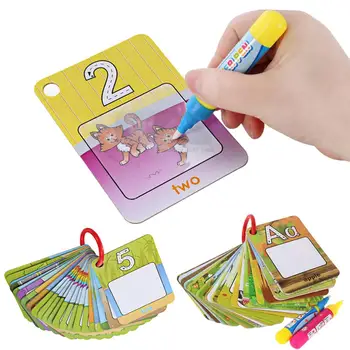 Kids 26PCS Reusable Water Painting Flash Card English Learning Water Drawing Cards Cognitive Educational Toys with Pens Buckle
Kids 26PCS Reusable Water Painting Flash Card English Learning Water Drawing Cards Cognitive Educational Toys with Pens Buckle