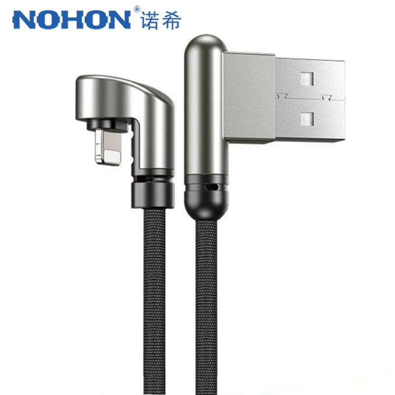 NOHON Elbow 180 Degree Charger Sync Data Cable 8 Pin For iPhone X 8 7 Plus XR XS MAX For iPad Mini Lighting Charge Cord Line 1.2
NOHON Elbow 180 Degree Charger Sync Data Cable 8 Pin For iPhone X 8 7 Plus XR XS MAX For iPad Mini Lighting Charge Cord Line 1.2