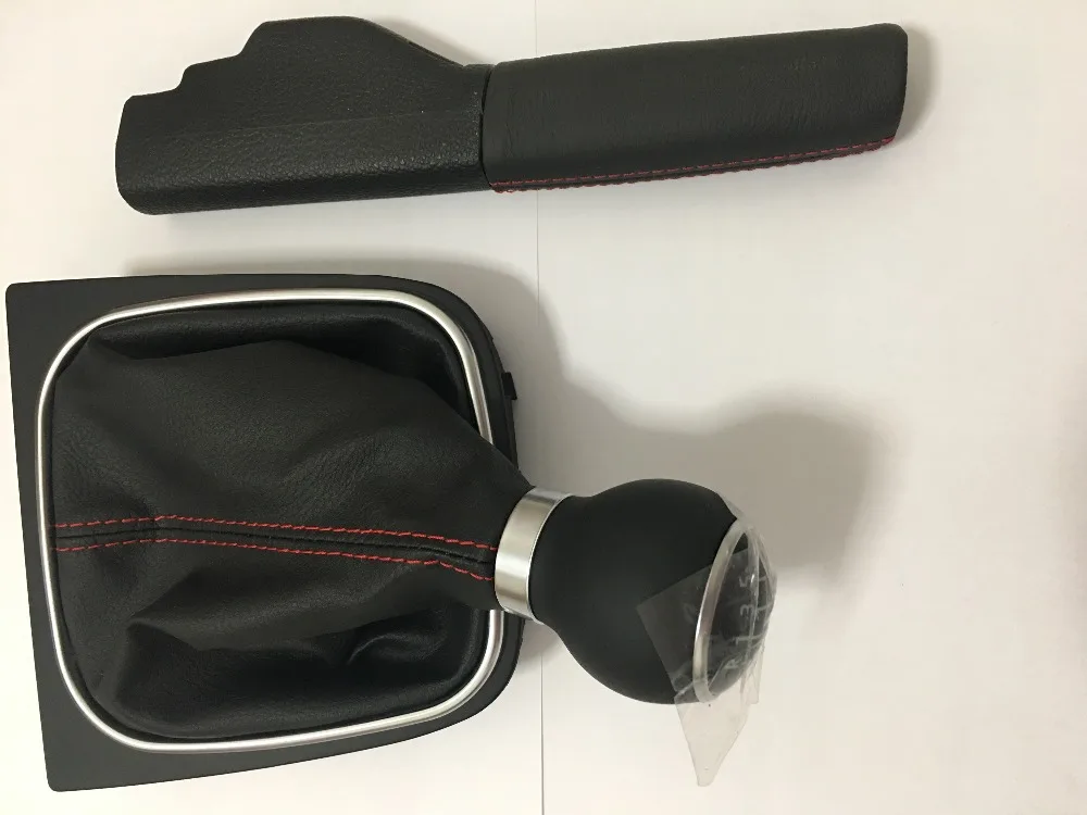 OEM Genuine Leather Red Stitching Gear Shift Knob Lever Handbrake Cover for VW Golf 6 MK6 Jetta
OEM Genuine Leather Red Stitching Gear Shift Knob Lever Handbrake Cover for VW Golf 6 MK6 Jetta