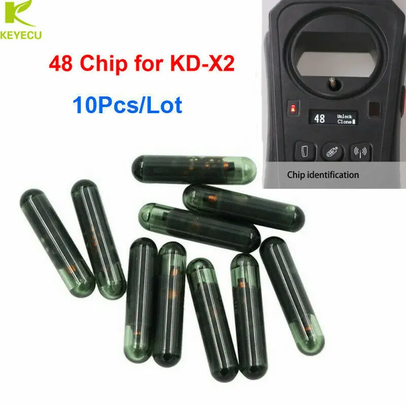 KEYECU 10PCS/LOT Glass KD Copy 48 ID48 Chip Transponder Special for KEYDIY KD-X2 Key Cloner
KEYECU 10PCS/LOT Glass KD Copy 48 ID48 Chip Transponder Special for KEYDIY KD-X2 Key Cloner