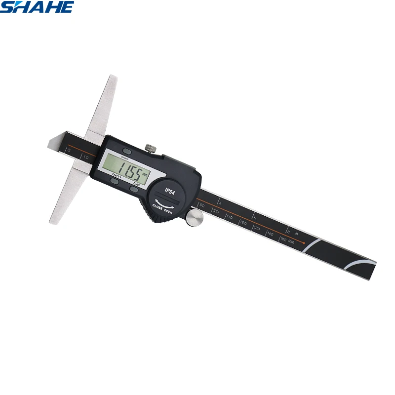 free shipping shahe digital caliper stainless steel digital depth gauge depth vernier caliper 150mm