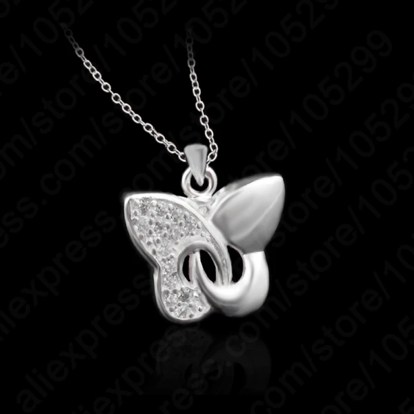 Romantic Butterfly Pendant Necklace 925 Sterling Silver Necklace Women Jewelry Free Shipping
Romantic Butterfly Pendant Necklace 925 Sterling Silver Necklace Women Jewelry Free Shipping