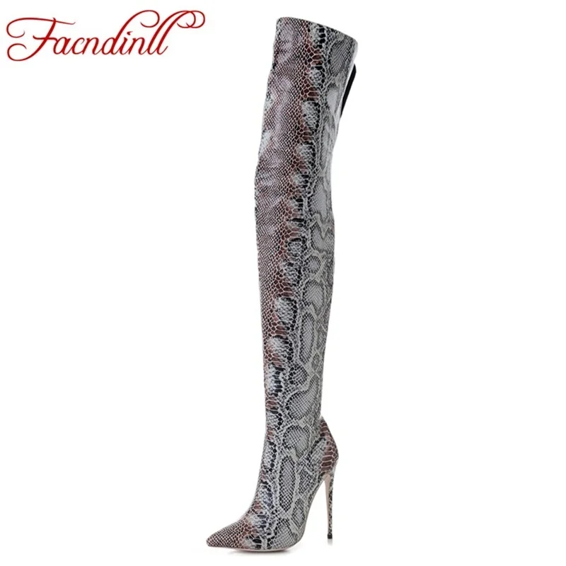 Plus size imitation snake microfiber leather over the knee boots woman dancing shoes women riding boot sexy high heels long boot 
Plus size imitation snake microfiber leather over the knee boots woman dancing shoes women riding boot sexy high heels long boot