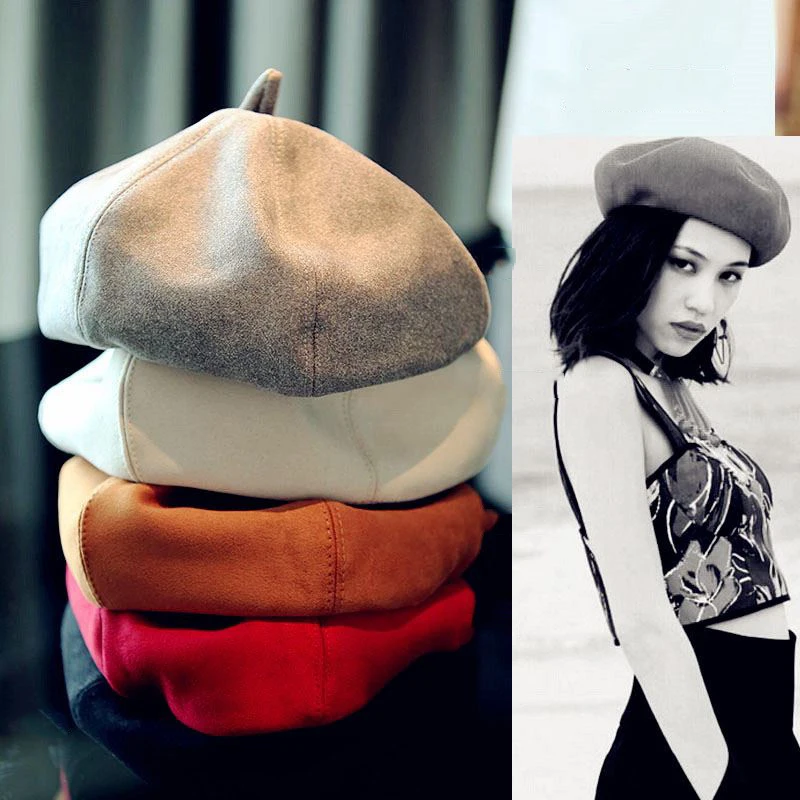 MAXSITI U Female faux suede beret 35% cotton 65% Polyester painters cap pumpkin hat ladies accessories
MAXSITI U Female faux suede beret 35% cotton 65% Polyester painters cap pumpkin hat ladies accessories