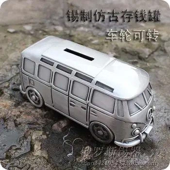 Tin Piggy Bank Van Tin Retro Creative Metal Piggy Bus Children Money Box Birthday Gifts Table Decoration Party Favor
Tin Piggy Bank Van Tin Retro Creative Metal Piggy Bus Children Money Box Birthday Gifts Table Decoration Party Favor