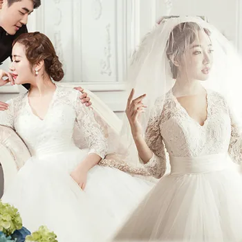 Lace Long Sleeve Wedding Dress For Pregnant Women Plus Size Bridal Gowns Wedding V Neck Vestido De Noiva Manga Longa Casamento
Lace Long Sleeve Wedding Dress For Pregnant Women Plus Size Bridal Gowns Wedding V Neck Vestido De Noiva Manga Longa Casamento