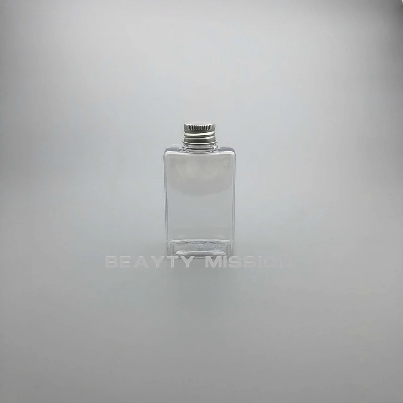 BEAUTY MISSION Clear 150ml 36 pcs Empty Square flat Juice Water Bottle, Aluminum Cap PET Thickening Refillable Creative bottles
BEAUTY MISSION Clear 150ml 36 pcs Empty Square flat Juice Water Bottle, Aluminum Cap PET Thickening Refillable Creative bottles