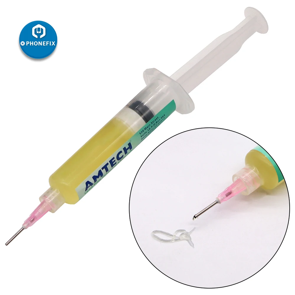 PHONEFIX Original AMTECH Unleaded NC-559-ASM BGA Soldering Tin Cream+Syringe Push+Needle Head for Phone PCB Welding Low Residue
PHONEFIX Original AMTECH Unleaded NC-559-ASM BGA Soldering Tin Cream+Syringe Push+Needle Head for Phone PCB Welding Low Residue