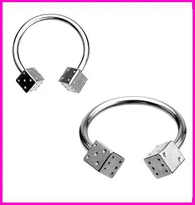 Fashion Dice Lip Nose Ear Jewelry Unisex Piercing Fashion Body Belly Lip/Ear Ring 
Fashion Dice Lip Nose Ear Jewelry Unisex Piercing Fashion Body Belly Lip/Ear Ring