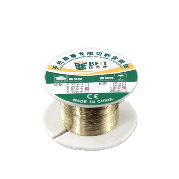 100M Phone LCD Screen Special Cutting Line 0.05/0.06/0.08/0.1MM Separation Wire Gold Molybdenum Wire Glass Cutting Silk Tools
100M Phone LCD Screen Special Cutting Line 0.05/0.06/0.08/0.1MM Separation Wire Gold Molybdenum Wire Glass Cutting Silk Tools