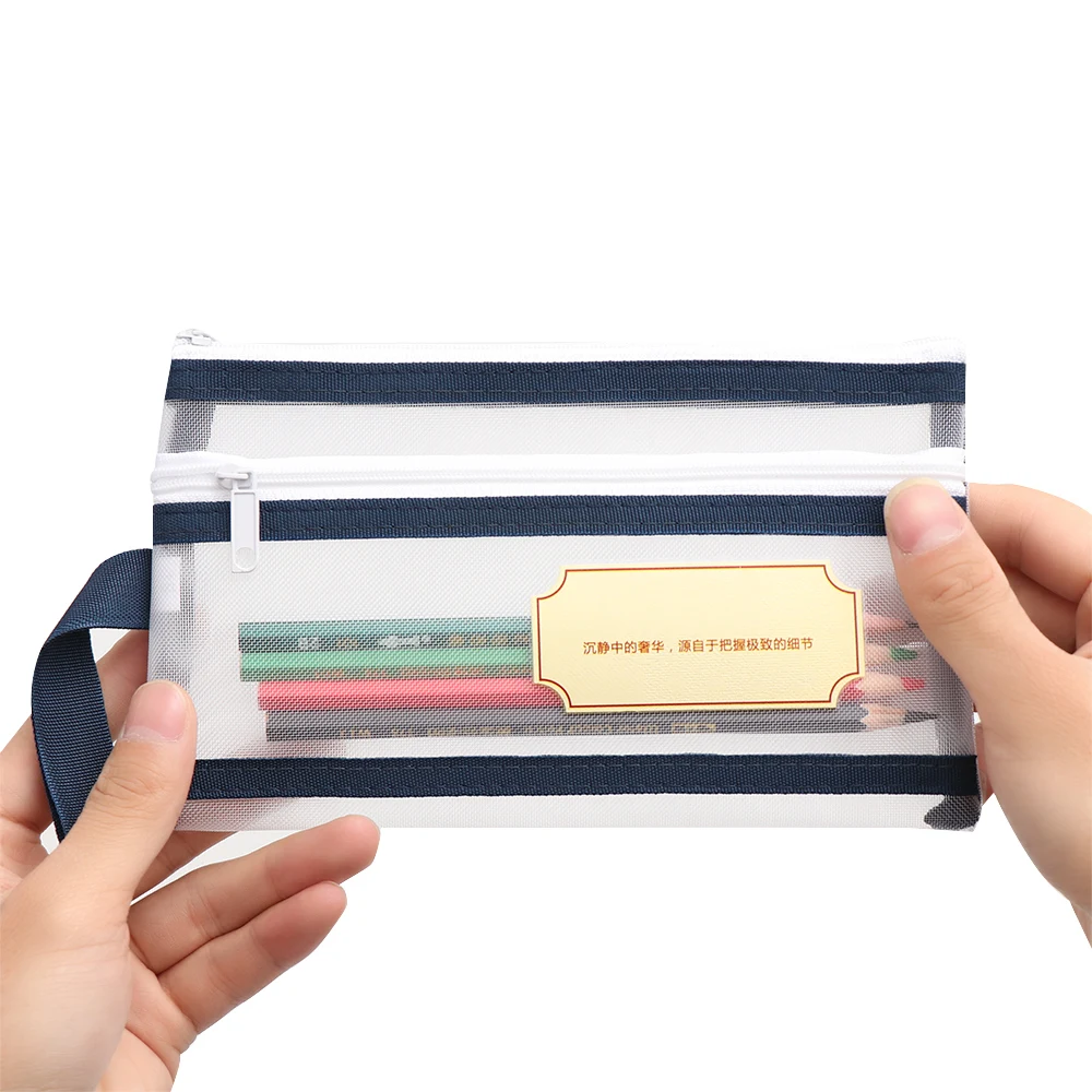 Colorful A4/A5/A6 Nylon Mesh Document File Double Pocket Pencil Case Zipper Notebook Bag Office Stationery Storage
Colorful A4/A5/A6 Nylon Mesh Document File Double Pocket Pencil Case Zipper Notebook Bag Office Stationery Storage