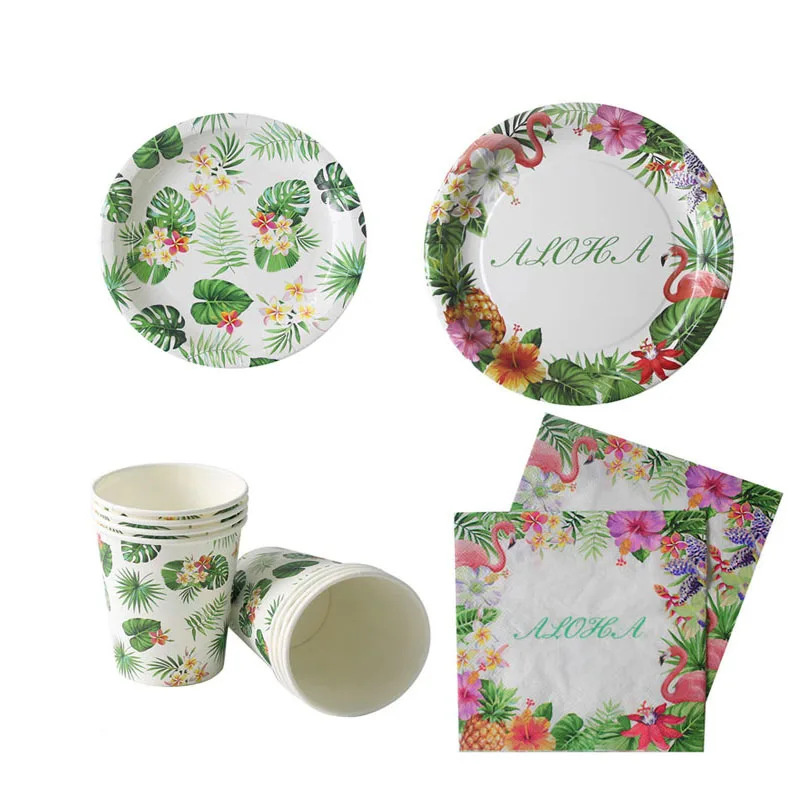 Flamingo Aloha Paper Tableware Hawaii Kids Jungle Birthday Party 1st Birthday Supplies Flowers Leaves Plate Cup Balloons Garland
Flamingo Aloha Paper Tableware Hawaii Kids Jungle Birthday Party 1st Birthday Supplies Flowers Leaves Plate Cup Balloons Garland