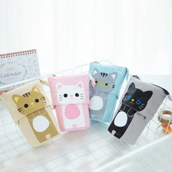 Cute Cartoon Cat Transformer Telescopic Canvas Stand Store Pencil Stationery Holder Pouch Bag Case with Zipper Closure
Cute Cartoon Cat Transformer Telescopic Canvas Stand Store Pencil Stationery Holder Pouch Bag Case with Zipper Closure