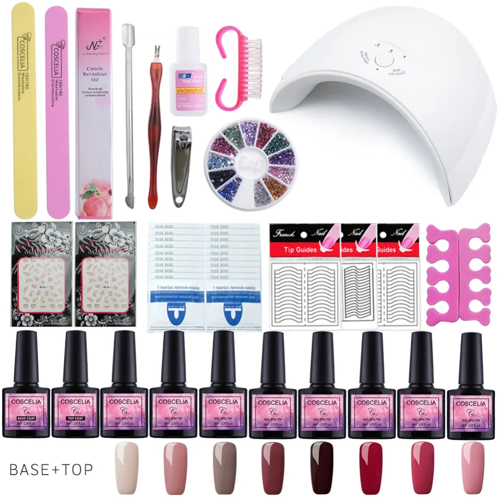 Nail Art Manicure Kit Tools UV led Lamp 36W Nail Dryer 8pc Soak Off Gel Varnish Gel Nail Polish Lamp For Nails Set For Manicure
Nail Art Manicure Kit Tools UV led Lamp 36W Nail Dryer 8pc Soak Off Gel Varnish Gel Nail Polish Lamp For Nails Set For Manicure