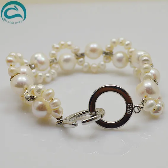 Perfect Real Pearl Bracelet 7.5 inch 4-9mm White Freshwater Pearl Rhinestone Bracelet Wedding Bridesmaids Women Gift Jewellery
Perfect Real Pearl Bracelet 7.5 inch 4-9mm White Freshwater Pearl Rhinestone Bracelet Wedding Bridesmaids Women Gift Jewellery