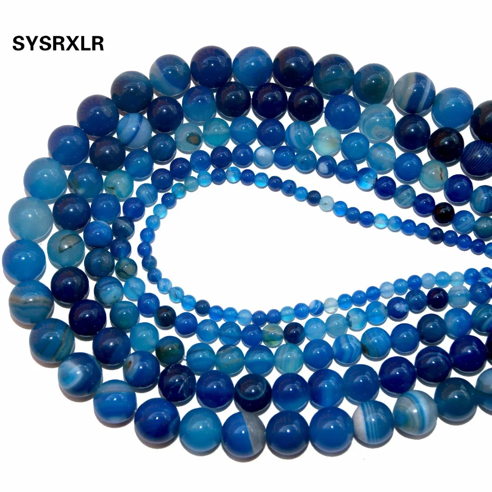 Wholesale Blue Banded Agat High Quality Natural Stone Round Beads For Jewelry Making DIY Necklaces Bracelets 4 6 8 10 12 MM
Wholesale Blue Banded Agat High Quality Natural Stone Round Beads For Jewelry Making DIY Necklaces Bracelets 4 6 8 10 12 MM