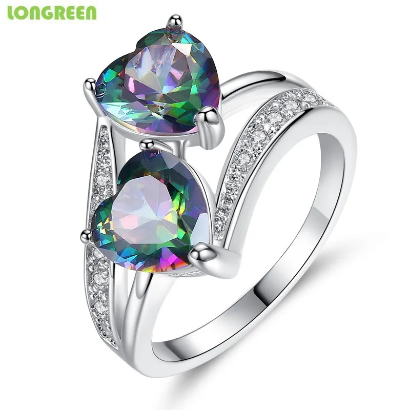 Love Heart Multicolor Blue Red Cubic Zirconia 925 Silver Fashion Gold Silver Rings For Women Wedding Party Gifts Luxury Jewelry
Love Heart Multicolor Blue Red Cubic Zirconia 925 Silver Fashion Gold Silver Rings For Women Wedding Party Gifts Luxury Jewelry