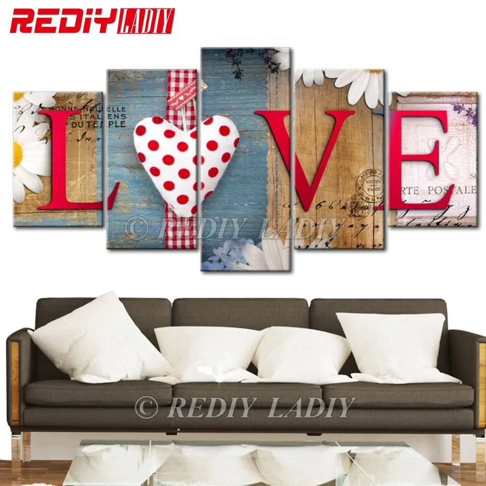 REDIY LADIY 5D Diamond Embroidery Triptych Love Home 5 Panels Modular Picture 5D Diamond Painting Cross Stitch Wall Arts Crafts
REDIY LADIY 5D Diamond Embroidery Triptych Love Home 5 Panels Modular Picture 5D Diamond Painting Cross Stitch Wall Arts Crafts