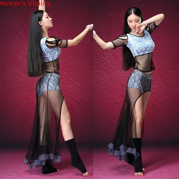 2018 Autumn Winter Women Competition Dancewear Belly dance Practice Dress Top and Skirt Belly Dancing Girls 2pcs Set 
2018 Autumn Winter Women Competition Dancewear Belly dance Practice Dress Top and Skirt Belly Dancing Girls 2pcs Set