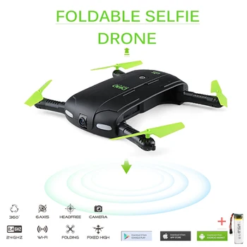 

DHD D5 Selfie Drone With Camera Foldable Pocket Rc Drone Phone Control RC Helicopters Fpv Quadcopter Mini Dron VS JJRC H37 523