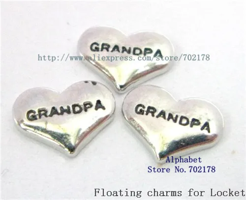 lowest price ! 10pcs solid Grandpa heart zinc alloy DIY floating locket memory charms fit for locket FC656
lowest price ! 10pcs solid Grandpa heart zinc alloy DIY floating locket memory charms fit for locket FC656