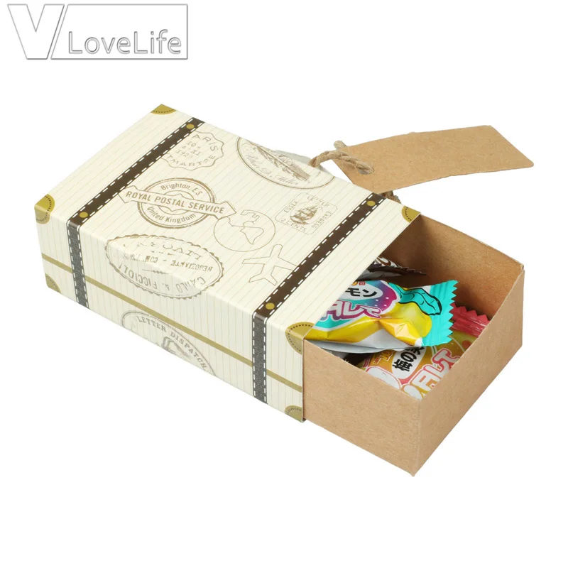 50pcs Mini Suitcase Kraft Candy Box Bonbonniere Wedding Gift Boxes Travel Themed Party for Anniversary Birthday Baby Shower Box
50pcs Mini Suitcase Kraft Candy Box Bonbonniere Wedding Gift Boxes Travel Themed Party for Anniversary Birthday Baby Shower Box