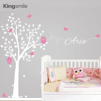 Owl on Tree Branches Personalized Name Birds Nest Wall Sticker Wall Art Decals Vinyl Nursery Boys and Girls Bedroom Home Decor
Owl on Tree Branches Personalized Name Birds Nest Wall Sticker Wall Art Decals Vinyl Nursery Boys and Girls Bedroom Home Decor