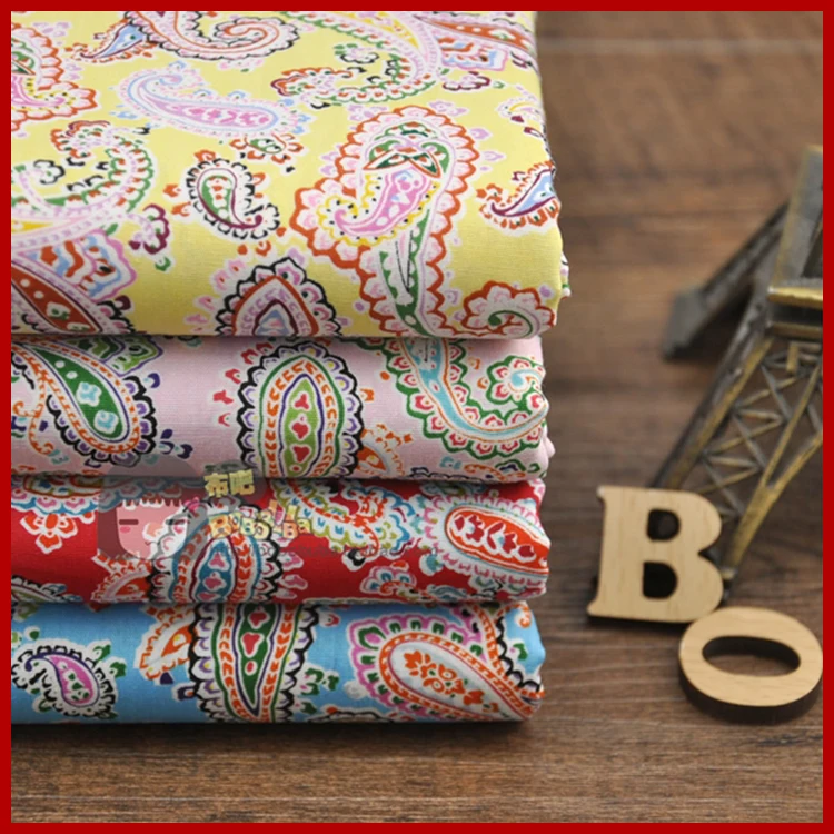 50*145cm material fabric cotton the cloth tissu au metre flowers tela knit fabric Ethnic fine cashew four color floral cloth
50*145cm material fabric cotton the cloth tissu au metre flowers tela knit fabric Ethnic fine cashew four color floral cloth