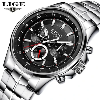 LIGE fashion business quartz clock men's stainless steel waterproof sports watch men's multi-purpose military watch men's watch
LIGE fashion business quartz clock men's stainless steel waterproof sports watch men's multi-purpose military watch men's watch