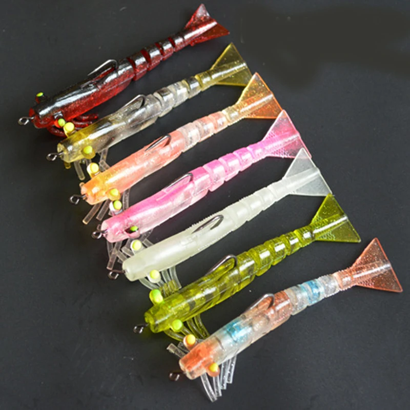 7pcs/lot Lead Shrimp Soft Fishing Lures Artificial Lure Shrimp Bait 9g/8.7cm
7pcs/lot Lead Shrimp Soft Fishing Lures Artificial Lure Shrimp Bait 9g/8.7cm