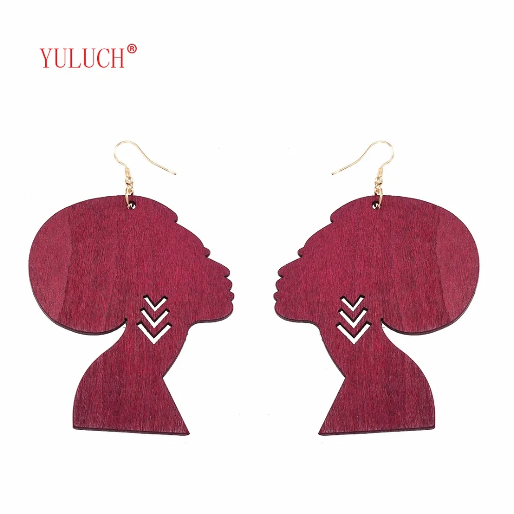 YULUCH Personality African Beauty Wood Pendant Earrings For Women Art Vintage Ethnic Style 5 Colors Elegant Cutout Earrings
YULUCH Personality African Beauty Wood Pendant Earrings For Women Art Vintage Ethnic Style 5 Colors Elegant Cutout Earrings